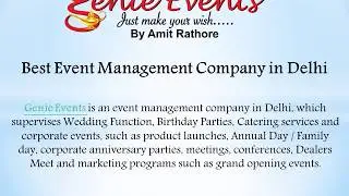 Best Event Management Company in Delhi NCR