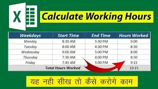 Time Calculation in Excel | Excel Me Book Depo Management | Excel | Cybercaf&eacute; Ke Liye Excel Sheet