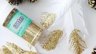 Gold dipped feather tutorial