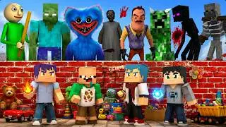 فلم ماين كرافت : تحدي بناء افضل لعبة ضد الاشرار مع زعرور و كركور و دودو 🔥😱