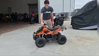 How to operate and maintain a kids Atv, the  Trailmaster Rex 110cc sport quad.
