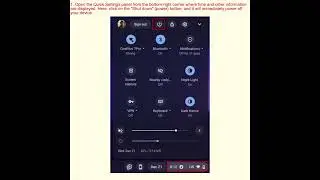 Restart Chromebook From Quick Settings