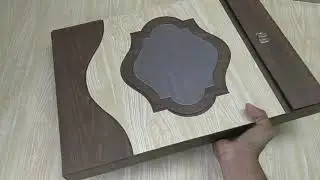 Wedding album with box wood Rexin