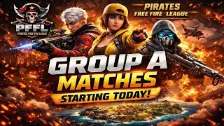 PFFL Pirates Free Fire League 🔥 | Group A Matches | LIVE Tournament Today