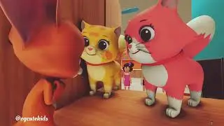 Cute Billi ke Bache😺🐈 | Cat Cartoon | Cat Mewing | Cat Video | Cat Kittens😺