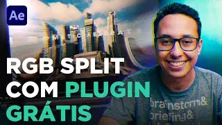 The EASIEST way to do RGB SPLIT in After Effects (chromatic aberration) with FREE Plugin!
