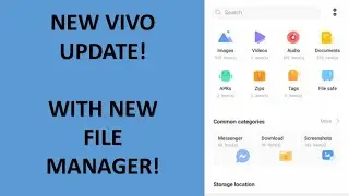 vivoy11 NEW UPDATE! 2023. File manager new feature!!