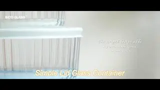 lightweight striped borosilicate glass food container with simply store pe lid
