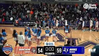 Hooks Hornets vs Grand Saline Indians Area Round Basketball