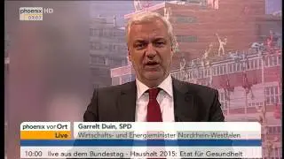 Garrelt Duin zur Energiepolitik im Tagesgespr&auml;ch am 25.11.2014