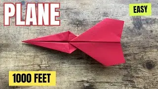 ORIGAMI COOL AIRPLANE 1000 FEET EASY TUTORIAL CRAFTING | HOW TO MAKE EASY PAPER PLANE INSTRUCTIONS
