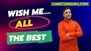 Wish me all the best l Show your support as always l  Launching new website www.canitinguru.com