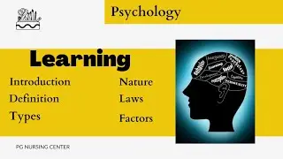 Learning In Psychology In Hindi | Definition | Types | Nature | Factors | Law #learning #psychology
