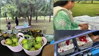 Aj to fresh apple tor  k khay barish ny maza dobala kar diya
