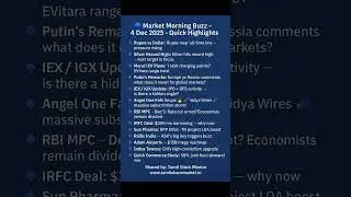 Market Morning Buzz &ndash; 4 Dec 2025 (Top Highlights), Tamil Stock Mentor.