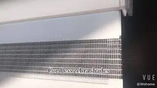 Cordless zebra shades