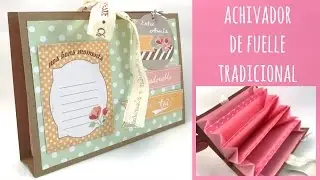 Archivador de fuelle tradicional con sobres. TUTORIAL FÁCIL
