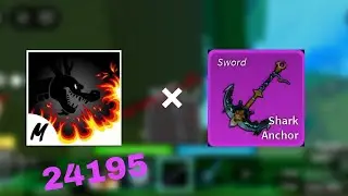 Dragon Talon &times; Shark Anchor, 1 Shot Combo‼️😈(Blox Fruit Dragon Update🐉