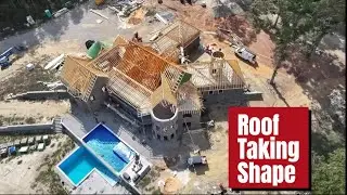 ICF Castle Roof Part 4 &ndash; Begin Sheathing the Castle Roof