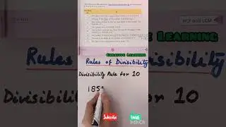How to check divisibility by 10 @Creative-Learning #divisibilityrule #grade5maths