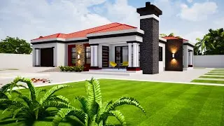 Beautiful and simple House design | Scotch roof house |16.9m x15.2m