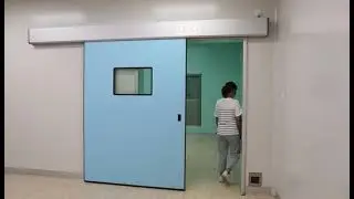 Hospital operating room clean room door sealed interior door automatic sliding door