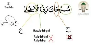 Tajweed lesson 5 p2, complete namaz, (tasbeehaat) by Farheen Ayub, Rahat-e-Quran Academy