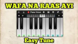Wafa Na Raas Ayi | Jubin Nautiyal | Easy way to Learn Piano | Easy And Slow Piano |  #shorts