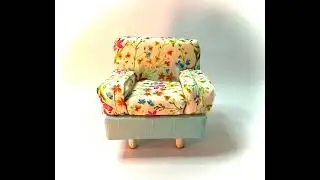 Tutorial, Barbie scale armchair - poltrona en escala Barbie.