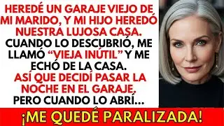 Heredé un garaje deteriorado de mi esposo, pero cuando entré, ¡me quedé paralizada con lo que vi…!