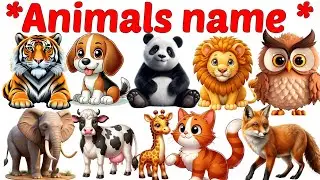 Animals Name 🐯🐕| Animals Name in Bengali to English With Pictures | Animals Name for Kids | Animals