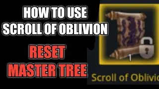 LOST CONTINENT GLOBAL HOW TO USE SCROLL OF OBLIVION RESET MASTER TREE