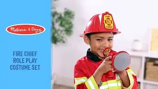 Melissa & Doug Fire Chief Role Play Costume Set