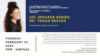 SEL Speaker Series: Dr. Tegan Reeves