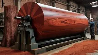 Turning Giant Redwood Logs // Woodworking Secrets Craftsman With 65 Years Of Experience