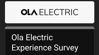 Ola Electric's service related survey and our answers. Survey link in description