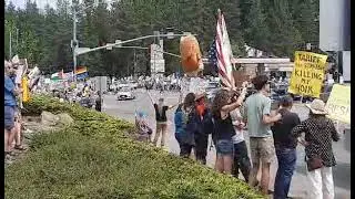 No Kings demo in Grass Valley, NorCal.