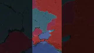 Ukraine War: Battle of Donbas (2022 - Present) #shorts #animation #map