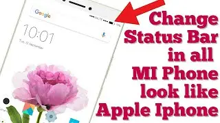 change status bar in miui 8 or miui 9 look like apple ios 11