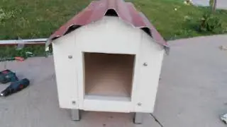 How to bild a dog house with very good insulation.