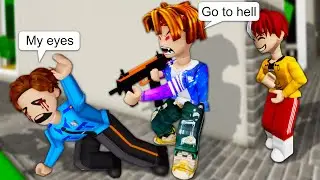 ROBLOX Brookhaven 🏡RP - FUNNY MOMENTS : Policeman Tony and his Blind Girlfriend (Part 2 - Avenger)