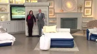 AeroBed Queen Size Elevated Headboard Bed w Built-In Pump with Pat James-Dementri