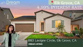 Brand New Single-Story Home Tour | Elk Grove,CA 95757 | Move-In Ready with 4.99% Rate!