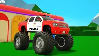 Red police car and red Fire truck to tayer chenge for kids...!!!