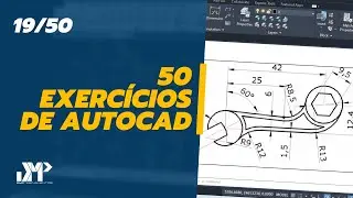 50 Exerc&iacute;cios de AutoCAD para Iniciantes - 19/50 [AutoCAD do zero]