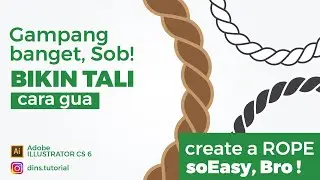 Create A Rope In Adobe Illustrator. Cara Membuat Tali Di Illustrator CS6.