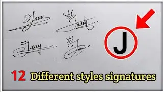 J Letter 12 Different Stylish Signature Styles ✨🥰|| Best Creative & Attractive Signature Design💫 ||