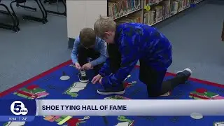 Brunswick school marks milestone for students with 'shoe-tying Hall of Fame'