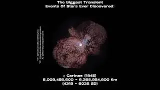 The Biggest Transient Events Of Stars Ever Discovered || #shorts #stars #biggeststar #sun #idk