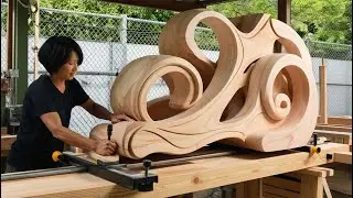 New Concepts in Woodworking: Beautifully Curved, Colorful Coffee Tables from Wood Scraps